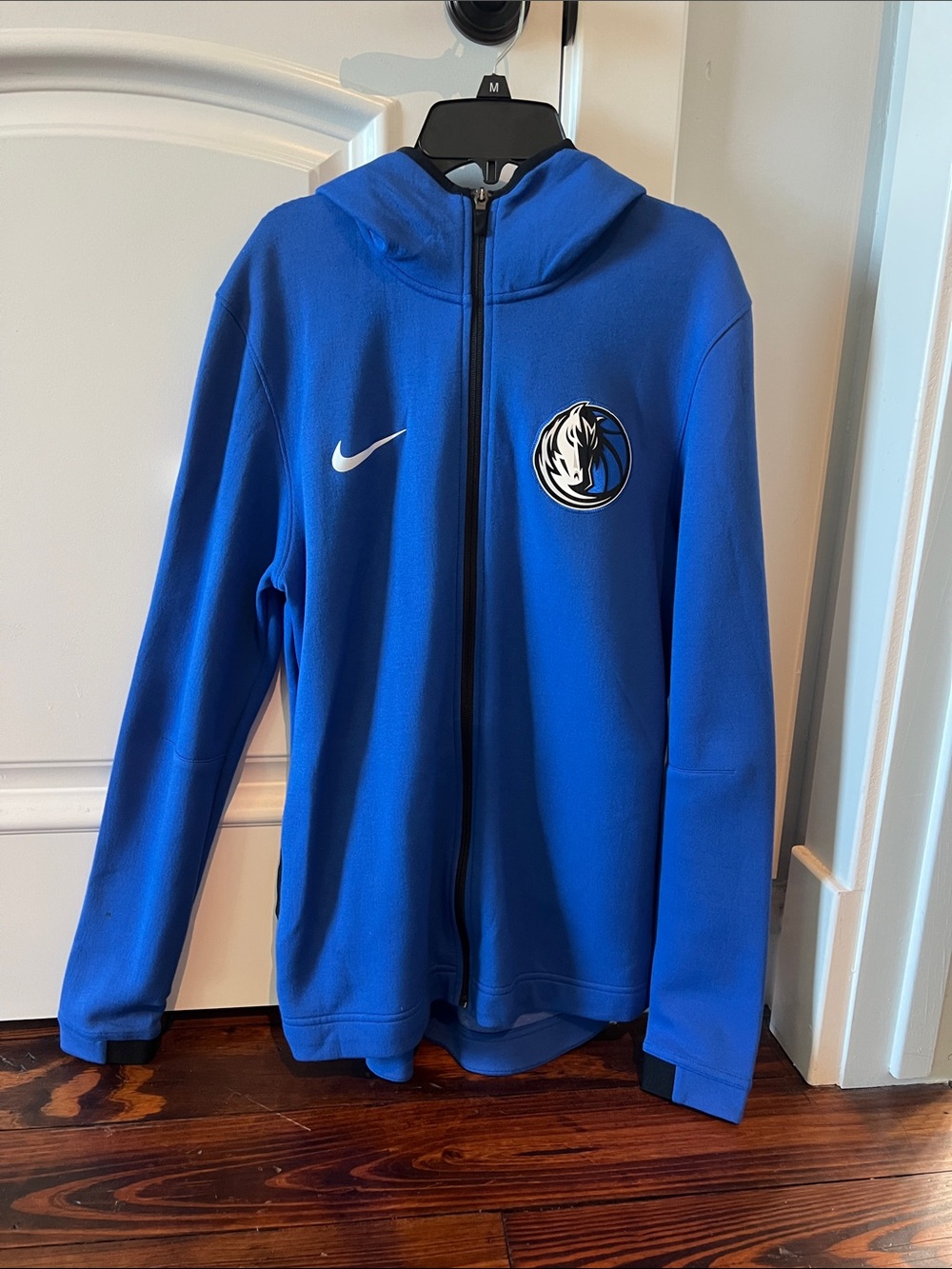 Nike Blue Full-Zip Hoodie with Team Crest